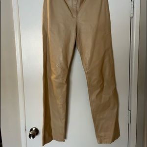 Margaret Godfrey Genuine Leather Straight Pant